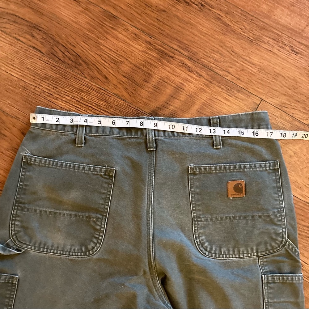 Carhartt Pants Cargo Jeans Denim Work Wear 34x29 Mens Carpenter Hunting - Picture 7 of 11